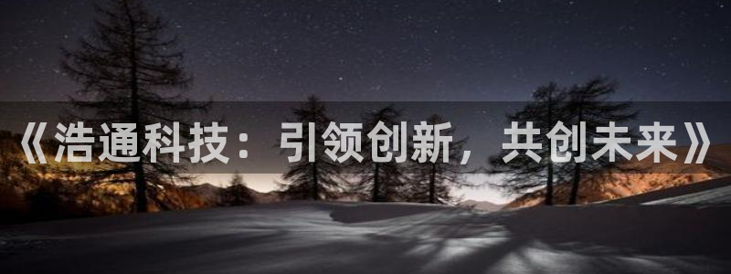 《浩通科技：引领创新，共创未来》